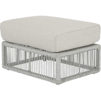 Sunset West Miami Silvers Rope Cushion Ottoman Sunset West Miami Silvers Rope Cushion Ottoman