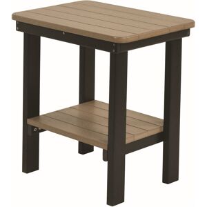 Berlin Gardens Accessories Recycled Plastic Rectangular Patio End Table