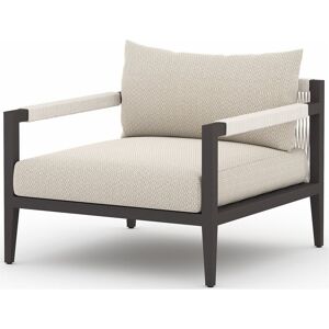Four Hands Outdoor Solano Faye Sand / Bronze / Ivory Rope Lounge Chair