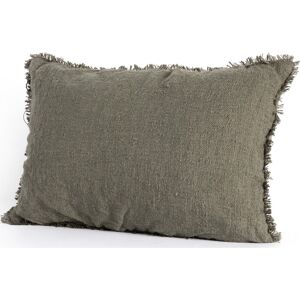 Four Hands Outdoor Willow Textured Olive Pillow
