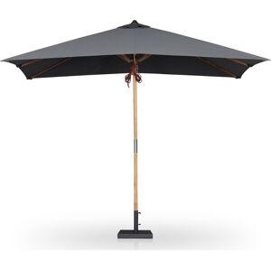 Four Hands Outdoor Garwood Baska Arashi Graphite Fine Sanded Teak Umbrella