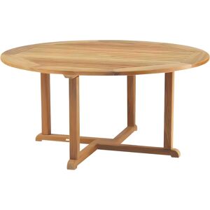 Kingsley Bate Essex Teak 50" Wide Round Dining Table with Umbrella Hole