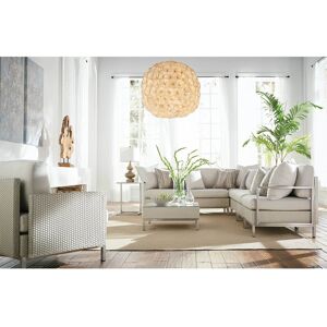 Lloyd Flanders Elements Steel Wicker Sectional Patio Lounge Set