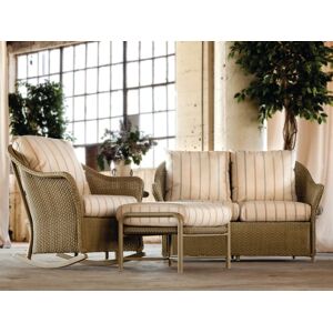 Lloyd Flanders Weekend Retreat Wicker Cushion Outdoor Patio Lounge Set
