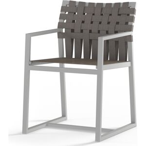 MamaGreen Ekka Aluminum Sling Carver Outdoor Patio Dining Arm Chair