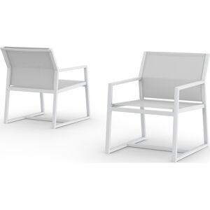 MamaGreen Allux Sling Aluminum Outdoor Patio Dining Arm Chair