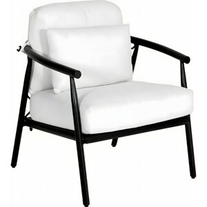 Castelle Cordell Deep Seating Cast Aluminum Lounge Chair with One Accent Pillow