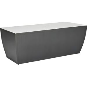 Castelle Largo Smooth Aluminum Rectangular Coffee Table