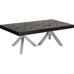 Castelle Altra Aluminum Large Rectangular Outdoor Patio Coffee Table