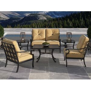 Castelle Monterey Deep Seating Cast Aluminum Outdoor Lounge Set