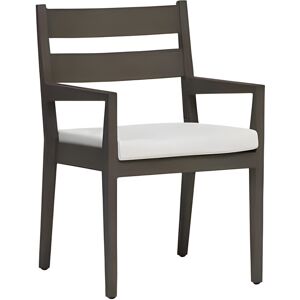 Ratana Lucia Silver Ash Grey Aluminum Cushion Dining Chair
