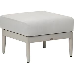 Ratana Coconut Grove Silver Pearl Aluminum Cushion Ottoman