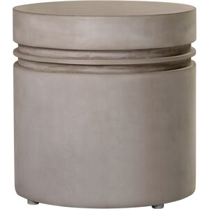 Seasonal Living Lightweight Concrete Slate Grey Round Coffee Table