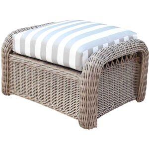South Sea Rattan Arcadia Wicker Driftwood Outdoor Ottoman