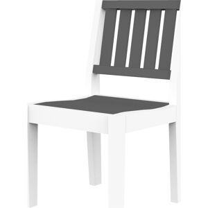 Seaside Casual Greenwich Recycled Plastic Slatted Back Patio Dining Side Chair