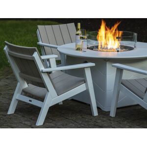 Seaside Casual Mad Recycled Plastic Outdoor Patio Lounge Set