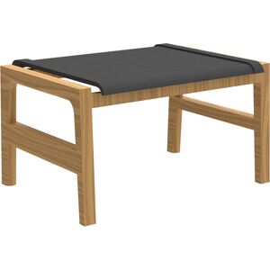 Summer Classics Seashore N-Dura Wood Sling Outdoor Patio Ottoman