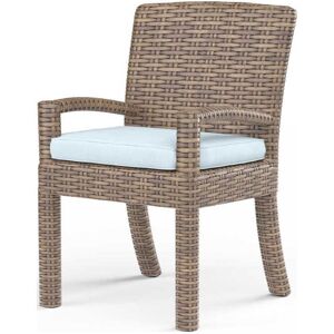 Sunset West Havana Tobacco Wicker Cushion Dining Chair