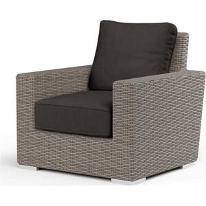 Sunset West Montecito Driftwood Wicker Cushion Lounge Chair