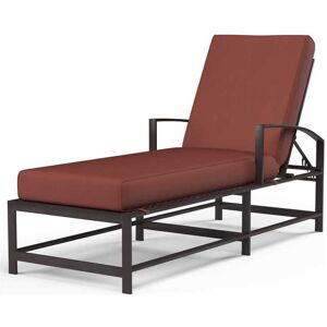 Sunset West La Jolla Espresso Aluminum Cushion Chaise Lounge