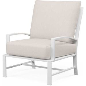 Sunset West Bristol White Aluminum Cushion Lounge Chair