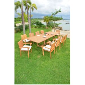 Teak Smith 11 Pieces 118" Rectangular Dining Set