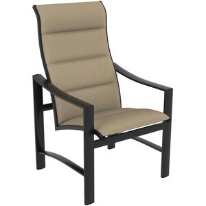 Tropitone Kenzo Padded Sling Aluminum High Back Outdoor Patio Dining Arm Chair