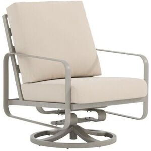 Tropitone Brasilia Cushion Aluminum Swivel Action Patio Lounge Chair