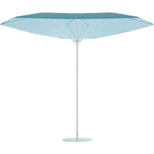 Tropitone Trace Waterfall Aluminum 10 Foot Triangle Manual Lift Outdoor Patio Umbrella with Vent