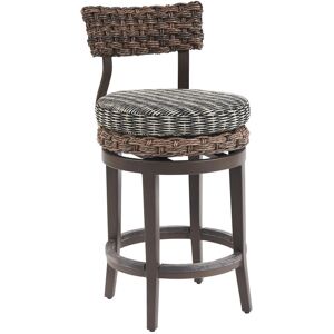 Tommy Bahama Outdoor Kilimanjaro Wicker Rich Tobacco Swivel Counter Stool
