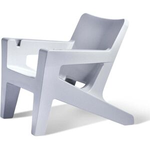 Tupelo Goods Bask Marine Grade Polyethylene Lounge Chair in Concrete Gray