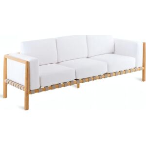 UnoPiu Pevero Teak 3 Seater Sofa with Cushions