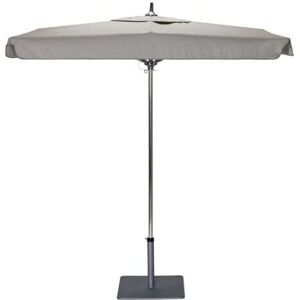 Woodard Canopi Aluminum 6 Foot Square Grace Flat Marine Pulley Outdoor Umbrella in Marine Fabric