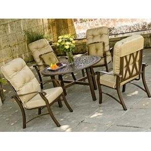 Woodard Cortland Cushion Aluminum Outdoor Patio Dining Set