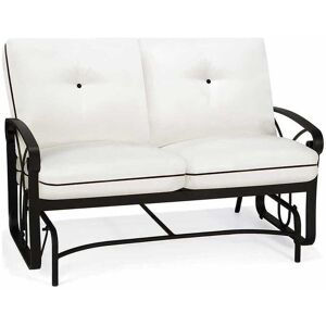 Winston Palazzo Cushion Aluminum Arm Loveseat Glider