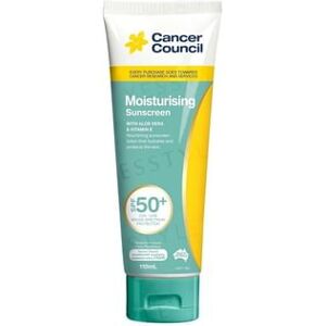 Cancer Council - Moisturising Sunscreen With Aloe Vera & Vitamin E SPF 50+ 110ml
