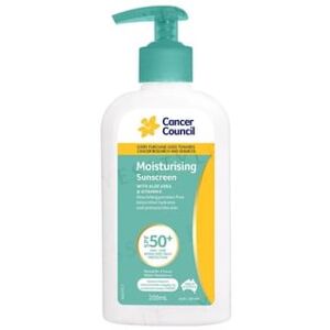 Cancer Council - Moisturising Sunscreen With Aloe Vera & Vitamin E SPF 50+ 200ml