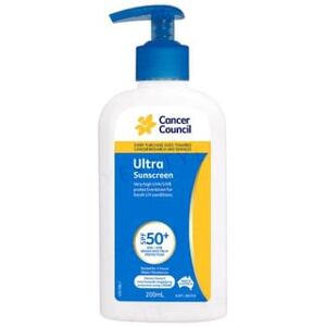 Cancer Council - Ultra Sunscreen SPF 50+ 200ml
