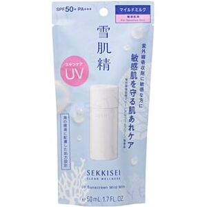 Kose - Sekkisei Clear Wellness UV Sunscreen Mild Milk SPF 50+ PA+++ 50ml