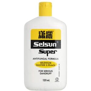 Rohto Mentholatum - Selsun Super Selenium Sulfide 2.5% Shampoo 120ml