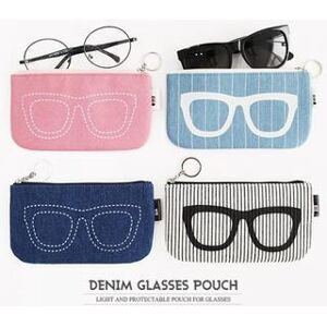 1044491324 The Basic Series Denim Glasses Pouch