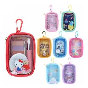 Sanrio Characters Clear Pouch with Carabiner