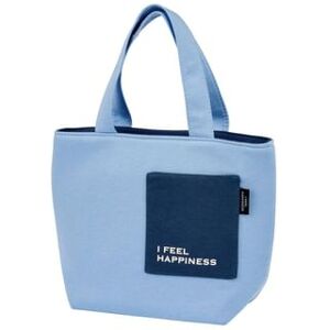 I FEEL HAPPINESS Insulated Lunch Bag (Blue) One Size