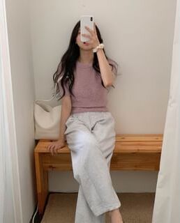 Cropped Bouclé Knit Top