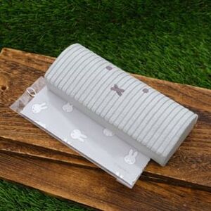 Miffy Corduroy Series Eyeglasses Case with Cleaning Cloth (Grey) W155×H60×D40mm