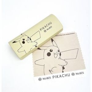 Pokemon Glasses Case with Cleaning Cloth (Pikachu) One Size