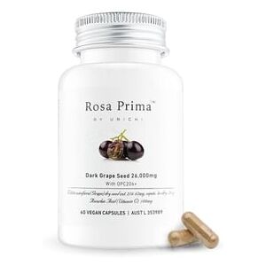 Rosa Prima Dark Grape Seed 26,000mg With OPC 206+ 60 capsules