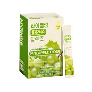 LIVELING Cleanse Pineapple Cider Vinegar - 2 Types Shine Muscat Flavor