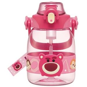 Tsum Tsum Lotso Water Bottle 1.2L with Drinking Straw One Size