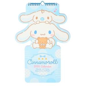 Sanrio Cinnamoroll Die Cut Wall Calendar 2026 24×1×39.3cm